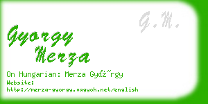 gyorgy merza business card